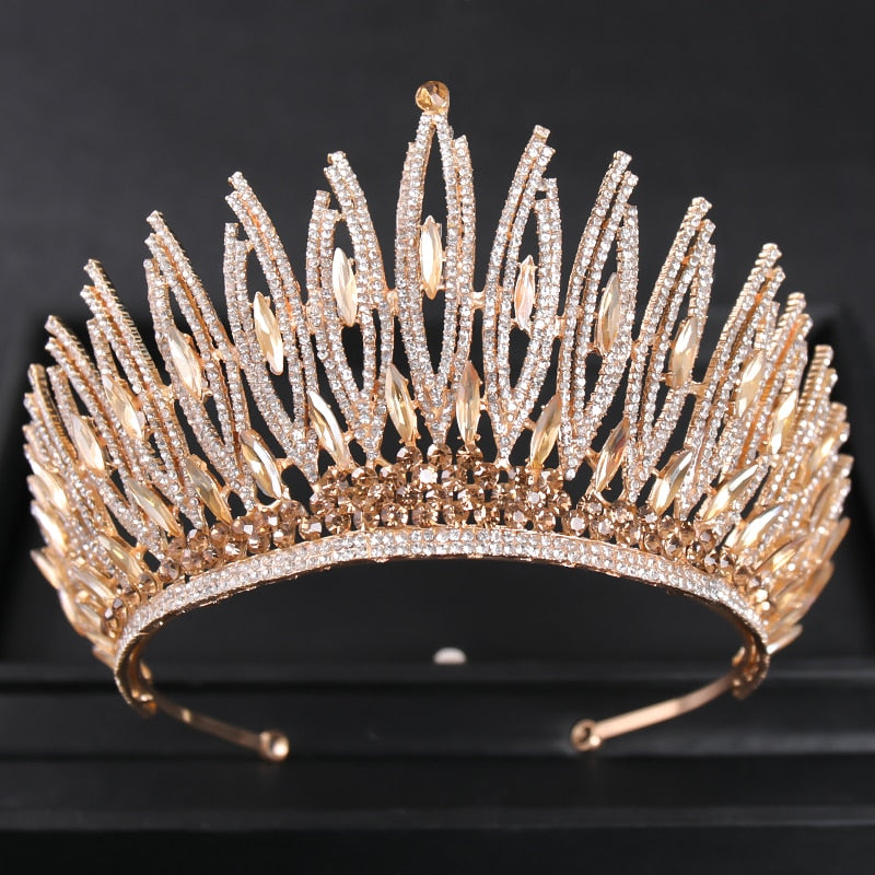 AB Colorful Rhinestone Bead Crystal AB Tiaras Crown Women Hair Accesso –  TulleLux Bridal Crowns & Accessories