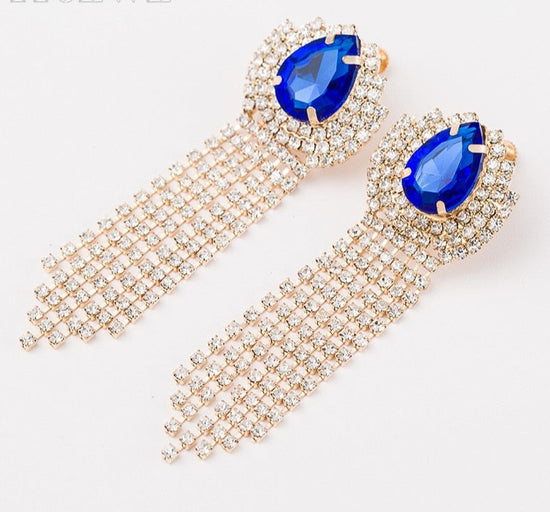 RE4399 Luxury Fashion Crystal Earring Big Rhinestones Earrings