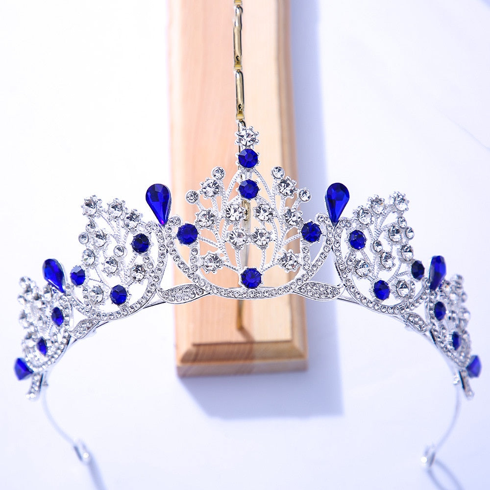 Colorful Tiaras Crowns for Women Crystal Party Hair Accessories ...