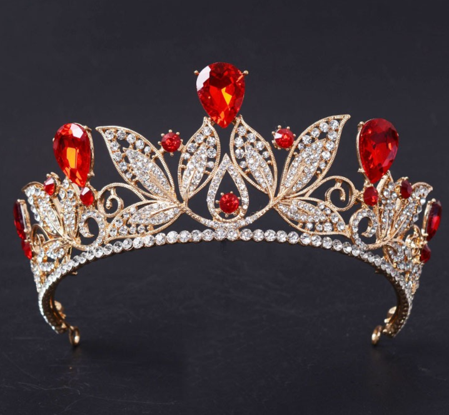 Vintage Princess Rhinestone Bridal Tiara Wedding Crown