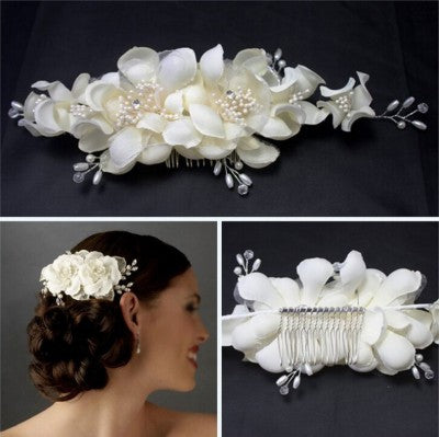 bridesmaid hair accessories flowers