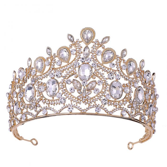 Vintage Baroque Tall Crystal Multiple Colors Tiaras Crown – TulleLux ...