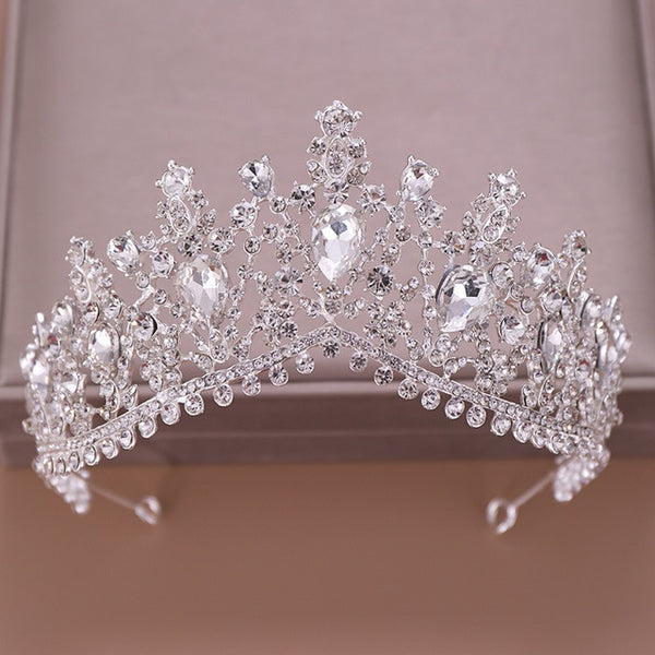 Luxury Crystal Rhinestone Bridal Crown Wedding Tiara Tullelux Bridal Crowns And Accessories