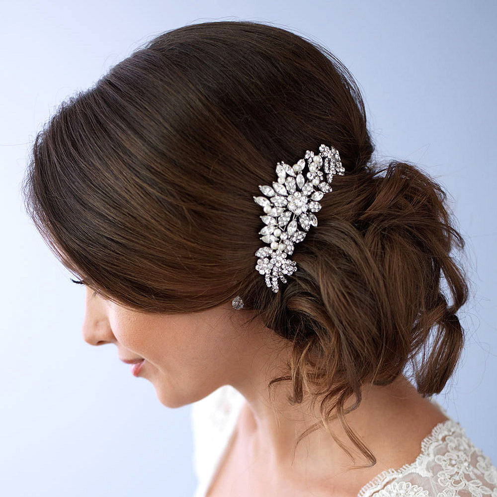 Side Hair Clip, Wedding Hair Comb, Flower Hair Piece,, 41% OFF