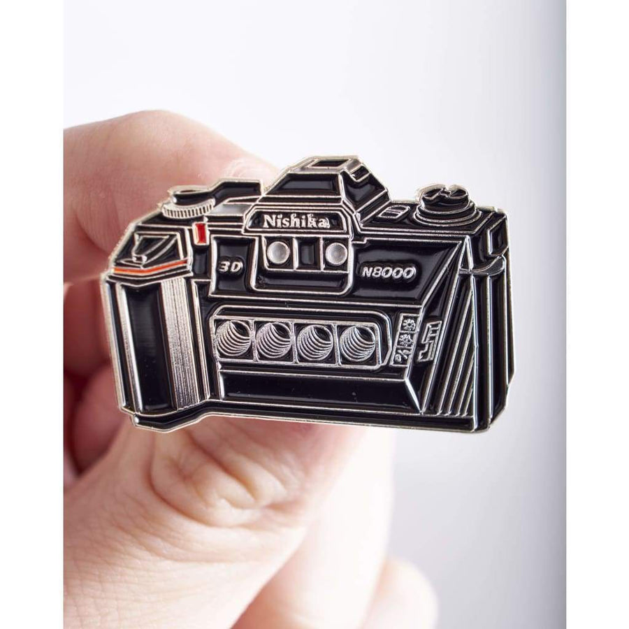 Nishika N8000 Lapel Pin - 35mm Stereo 3D Film Camera Photography