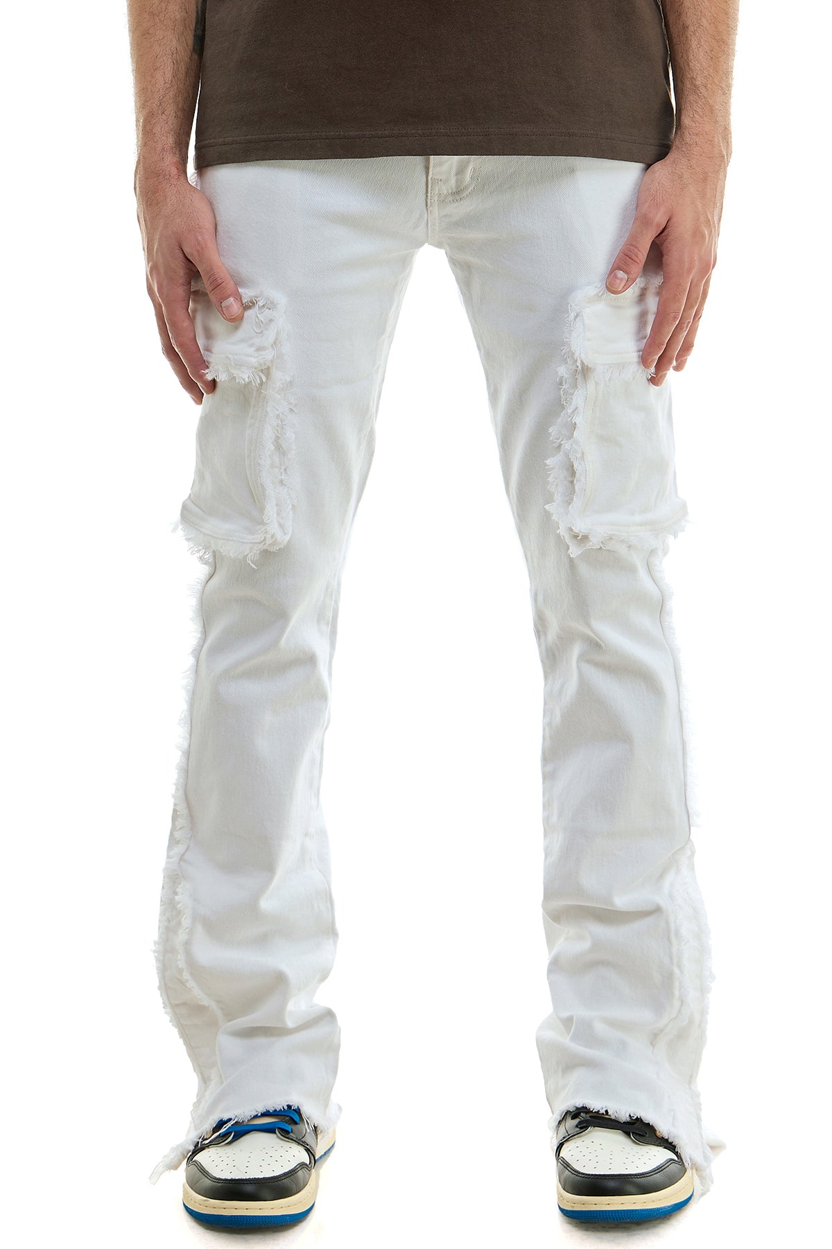 RAW CARGO FLARE PANTS