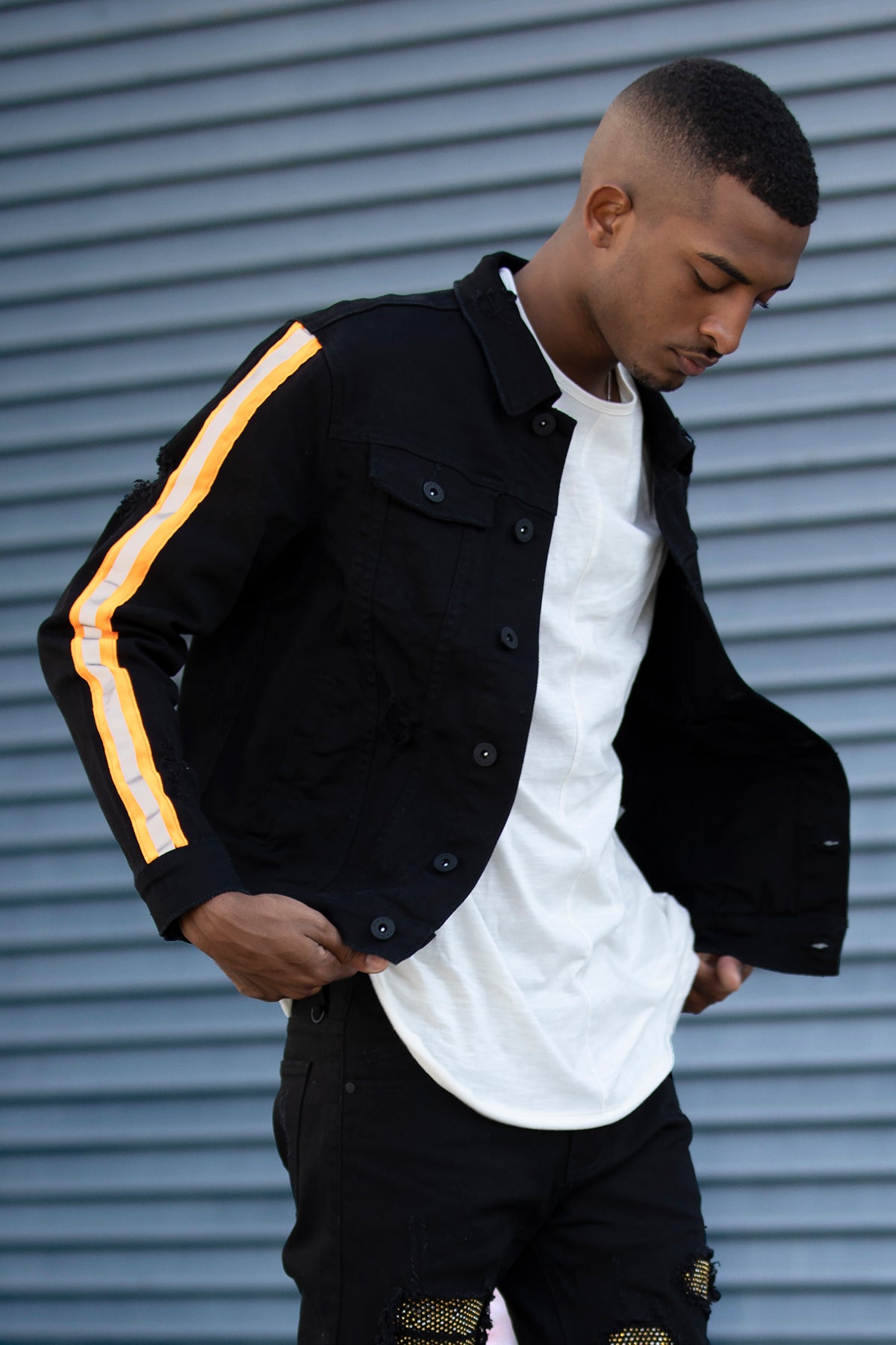 REFLECTIVE TAPED JACKET