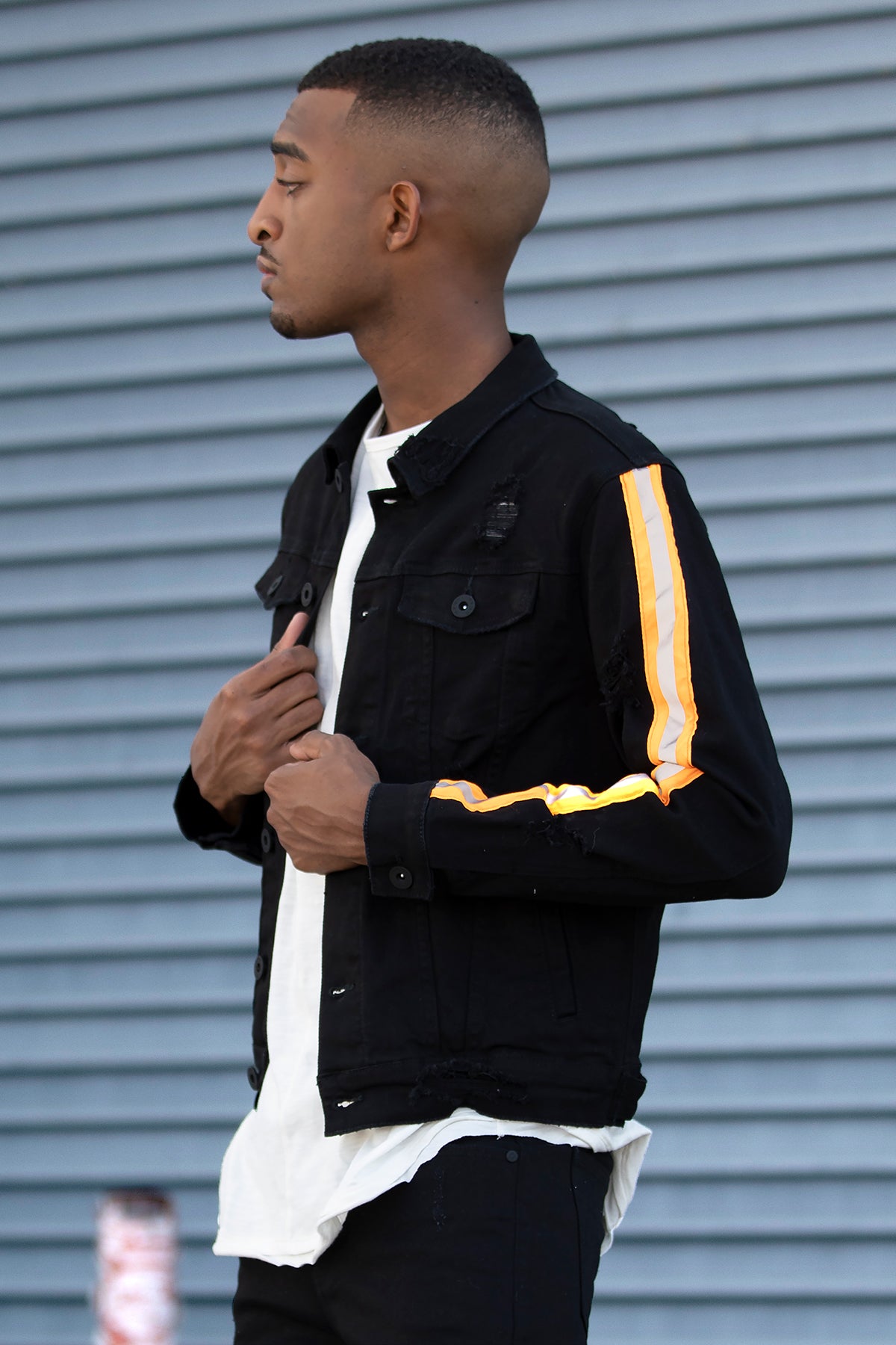 REFLECTIVE TAPED JACKET