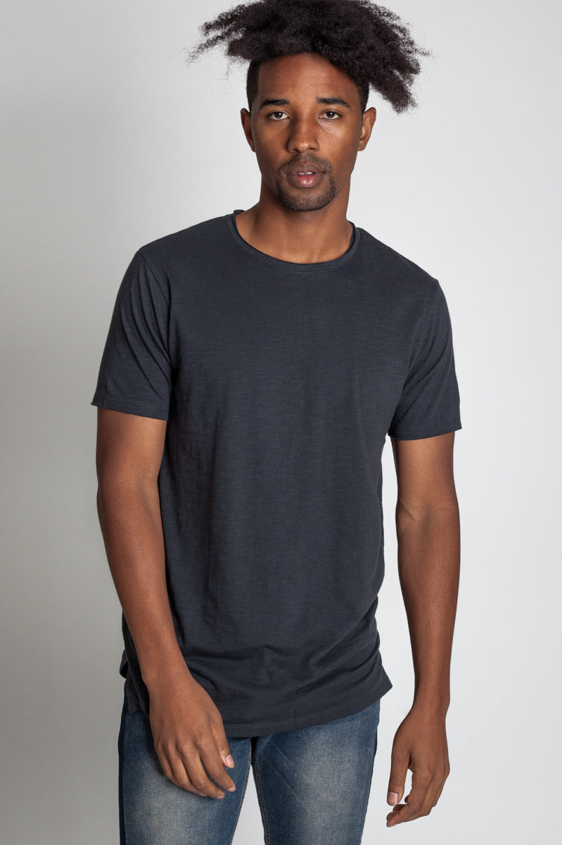 RAW EDGE CREW NECK TEE