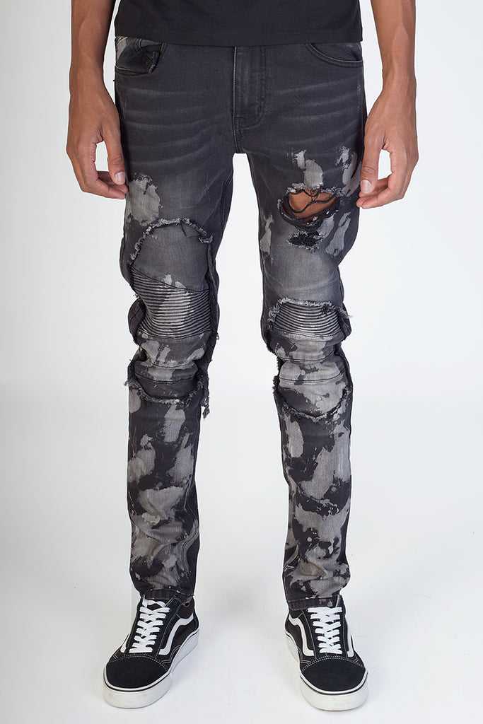 bleach spot jeans