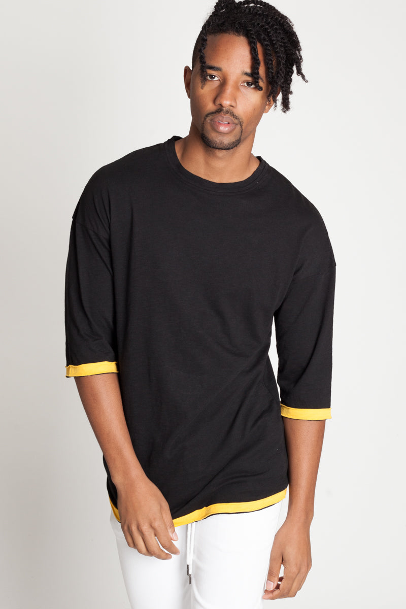 CUT EDGE DROP SHOULDER TEE