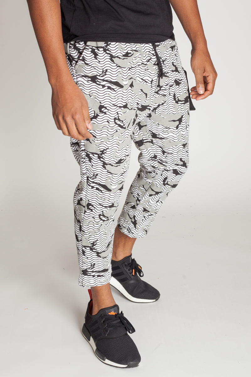 PRINTED SLOUCHY SWEATS