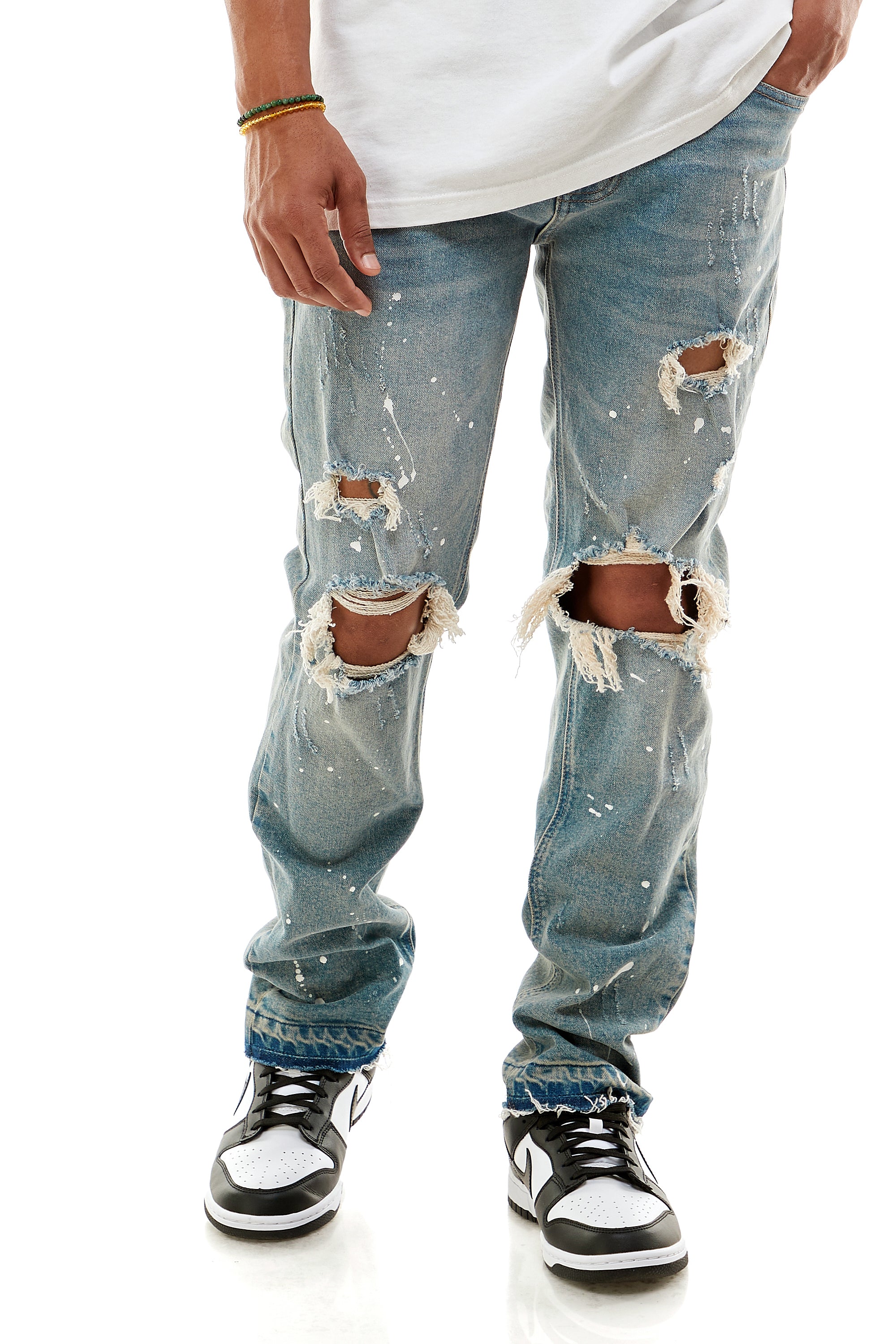 RELAXED DESTROYED JEANS