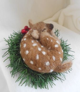 Woodland Nursery Decor Woodland Animals Needle Felted Fawn