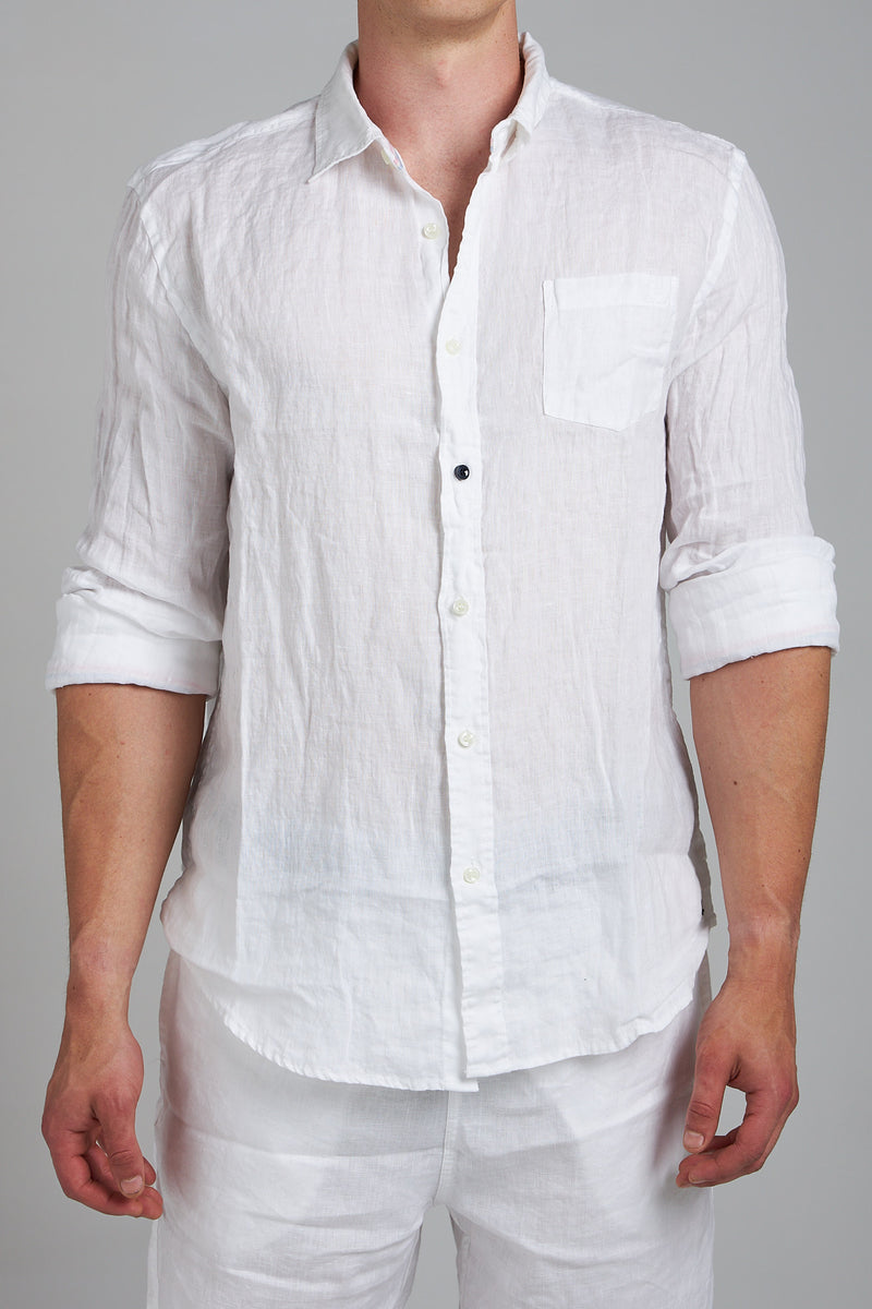 Linen Shirt - White | D3 Clothing