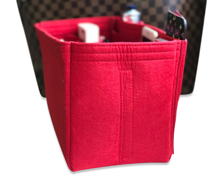 AlgorithmBags LV Speedy Purse Organizer Insert V2 | Felt Liner Shaper 30, Red