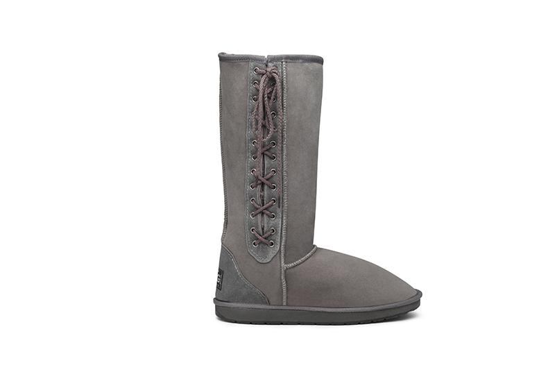 grey ugg boots with laces