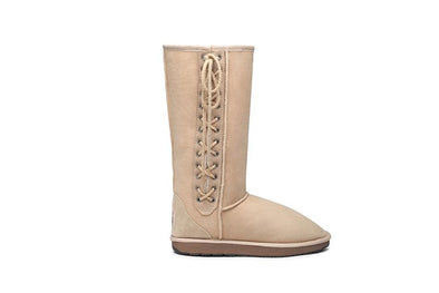 brown lace up ugg boots