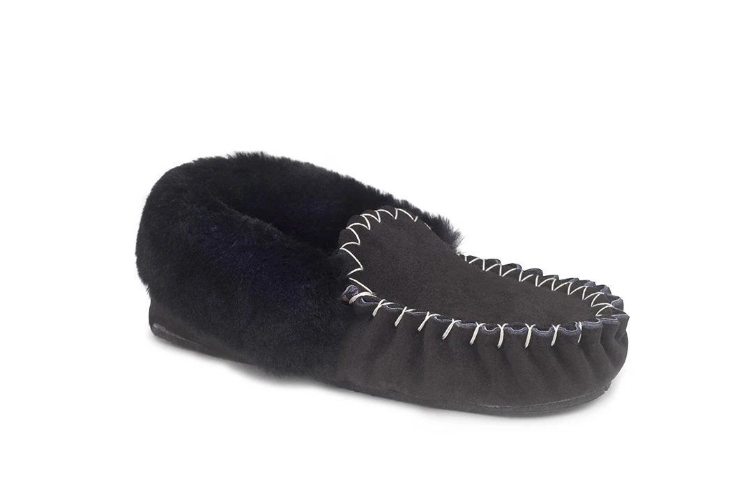 black ugg moccasins