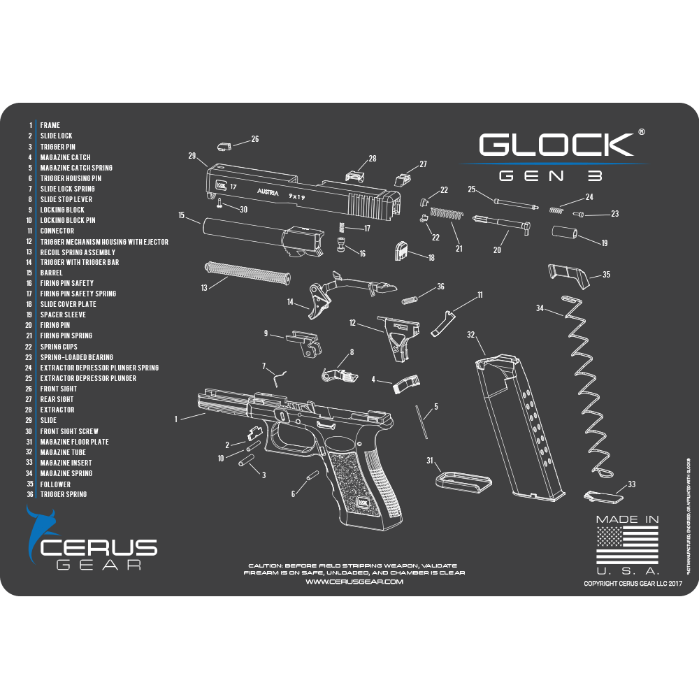 glock 19 exploded parts diagram