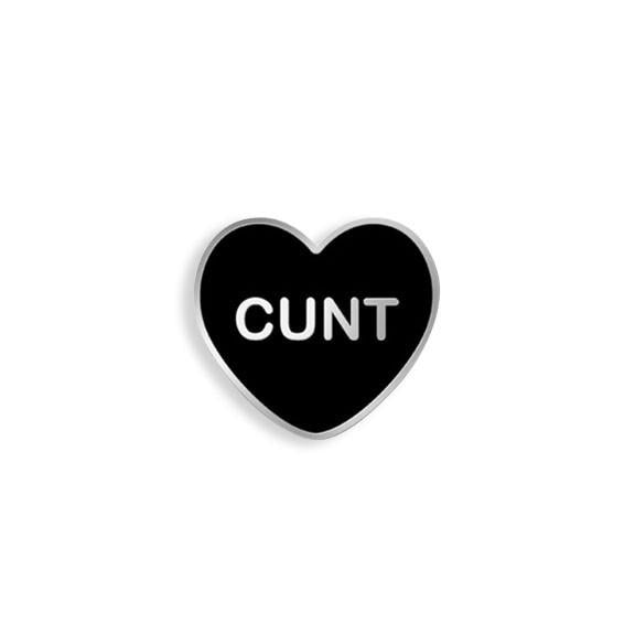Cunt Candy Heart Pin