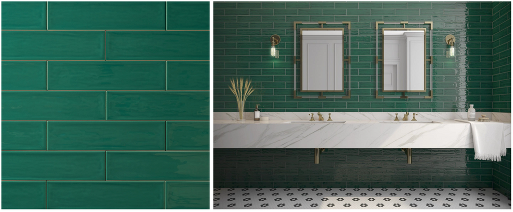 Chanelle Emerald Green 3x12 Ceramic Tile