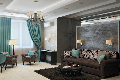 Room with topaz accents