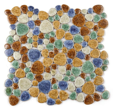 Nevis Gold Earth Pebble Mosaic