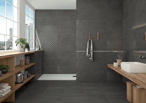 Salamanca Graphite 24x48 Basalt Look Porcelain Tile