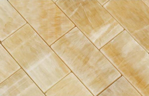 Honey Onyx 2x4 Brick Mosaic