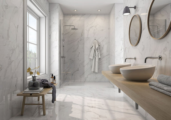 Milano Statuary White 12x24 Porcelain Tile