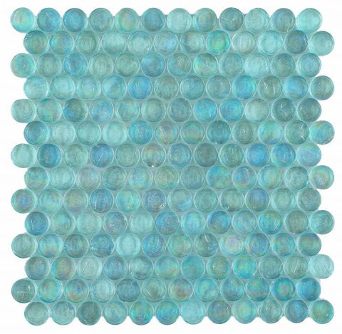 Stella Cascade Penny Round Glass Mosaic