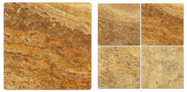 Scabos Travertine 12x12 Tumbled Field Tile