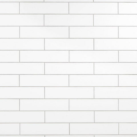 White 3x12 Glossy Ceramic Subway Tile