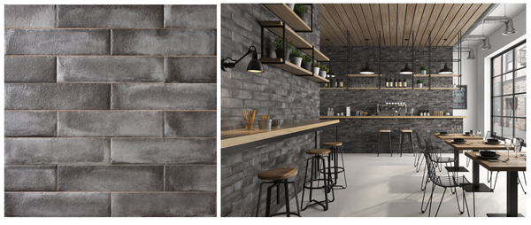 Urban Brick Anthracite 3x12 Ceramic Tile