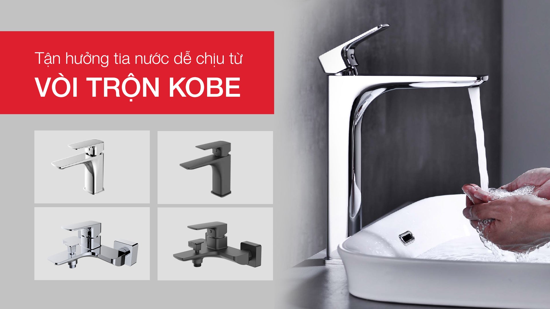 vòi trộn phòng tắm Kobe