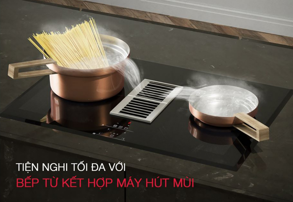 bếp từ kết hợp hút mùi hafele