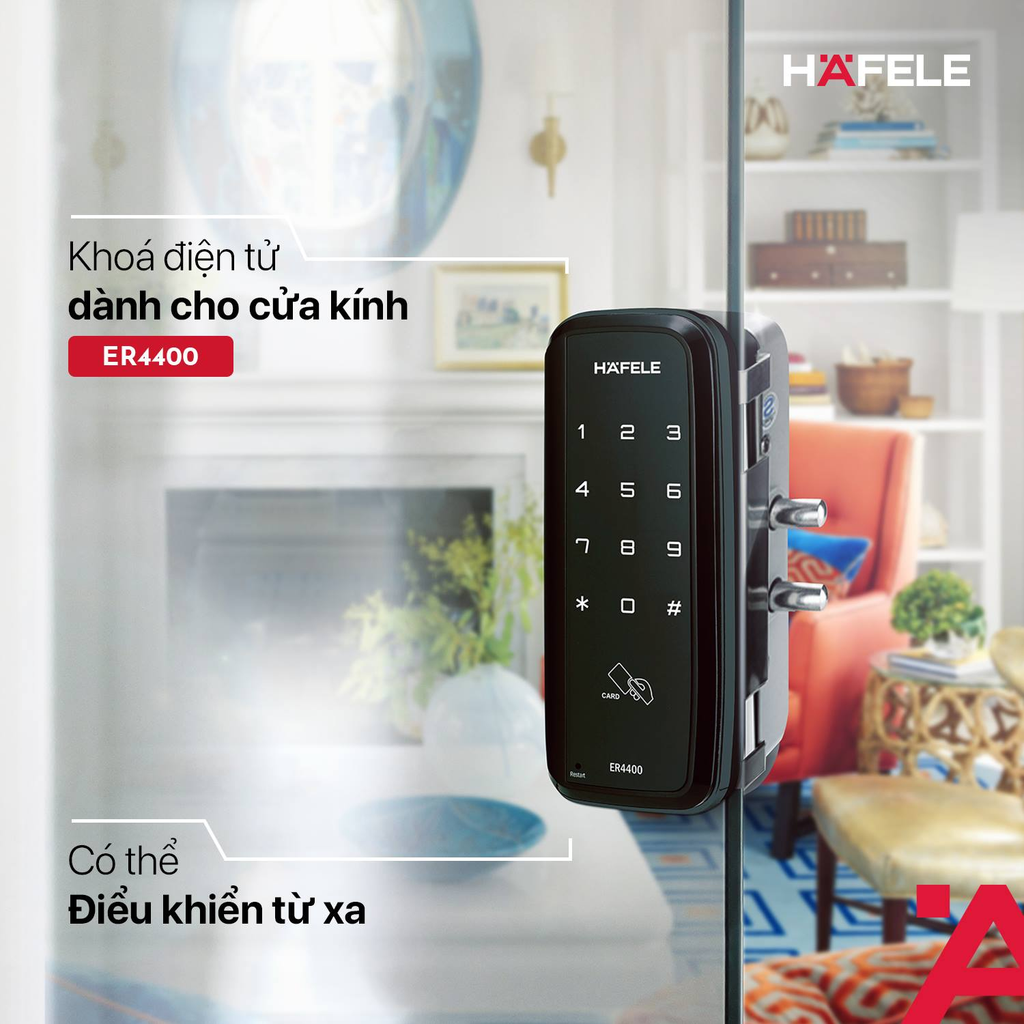 khóa cửa kính hafele