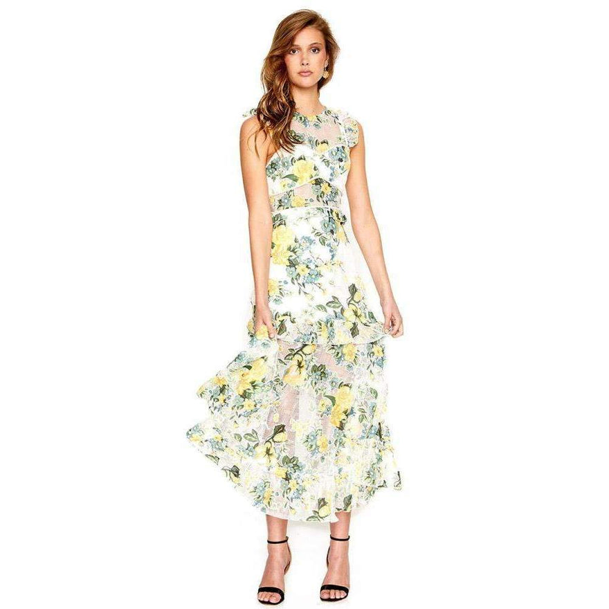 alice mccall yellow floral dress