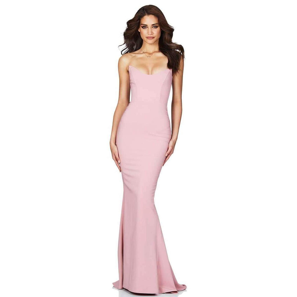 Nookie Diamond Gown Dusty Pink for Hire | VESTRR – Vestrr