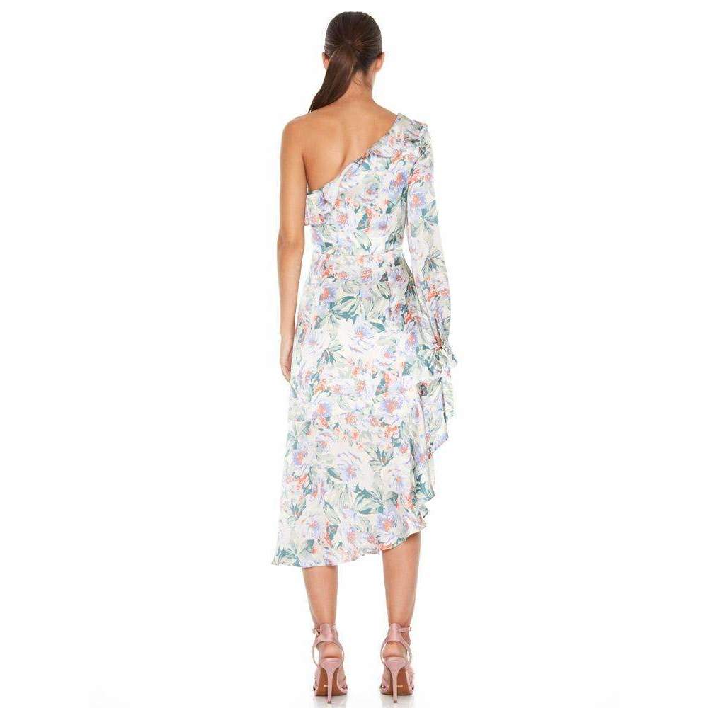 talulah floral mist midi dress