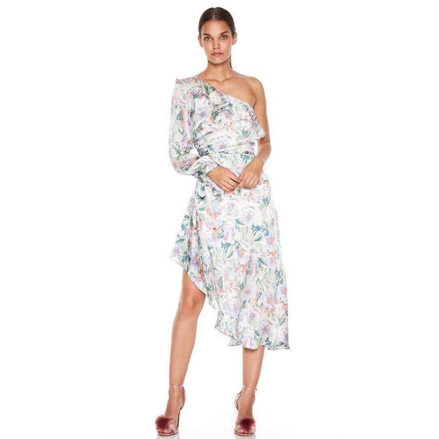 talulah floral mist mini dress