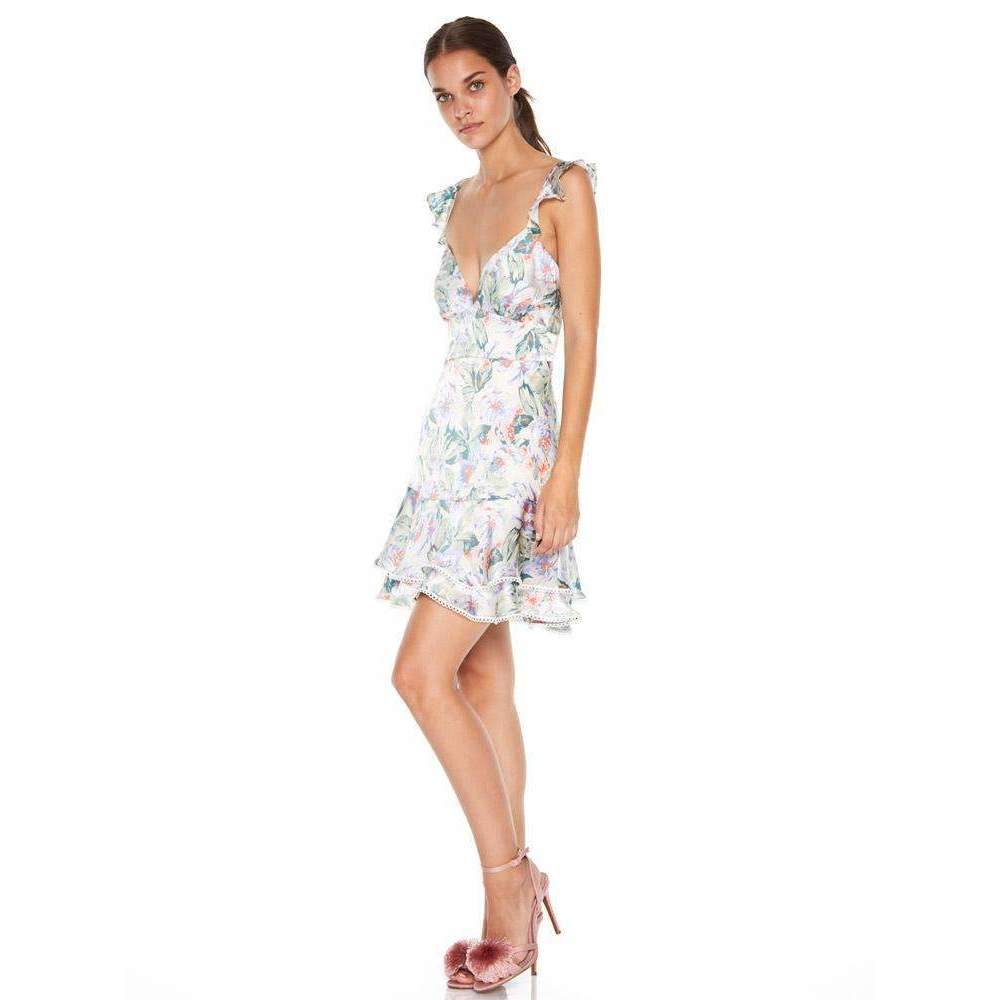 talulah floral mist mini dress