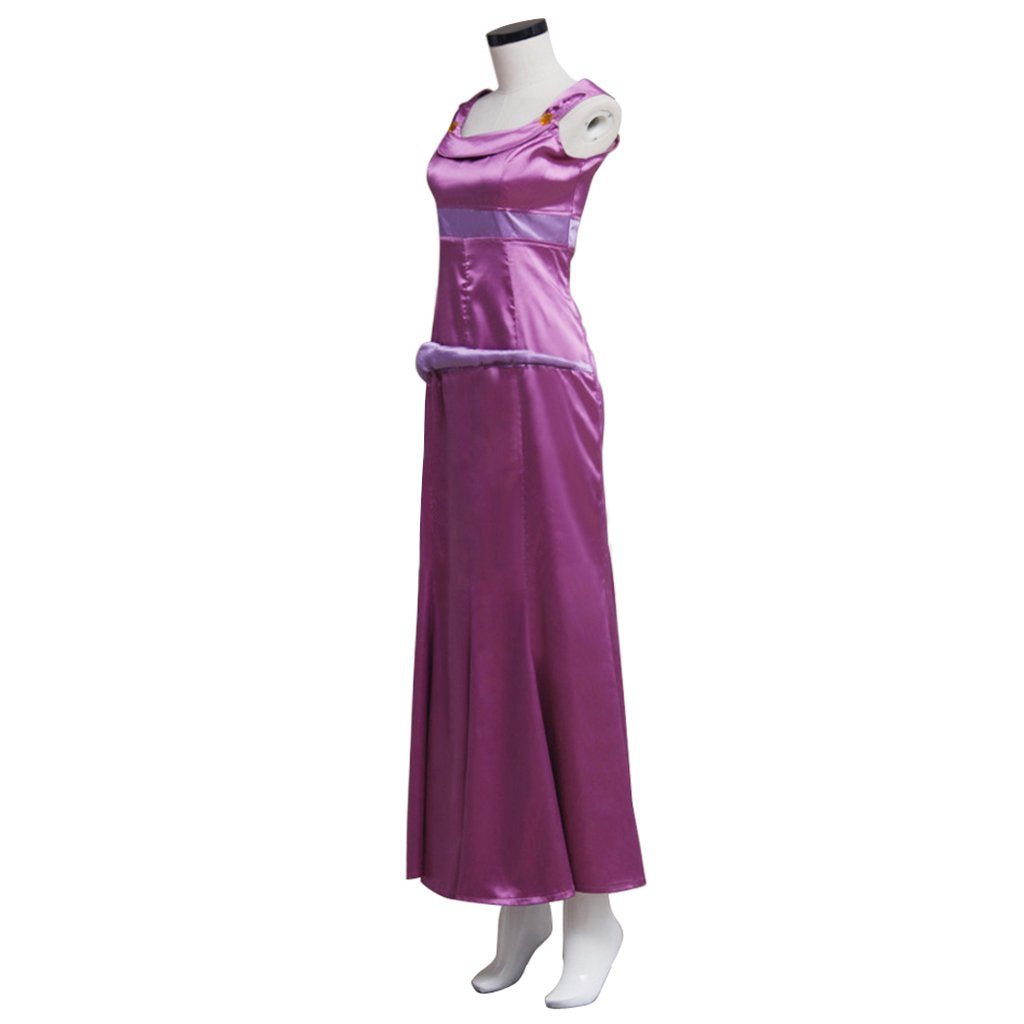 Hercules Megara Cosplay Costume Meg Women's Purple Party Dress Custom ...