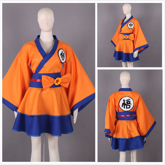 Dragonball Z Son Goku Cosplay Costume Female Dress – Auscosplay