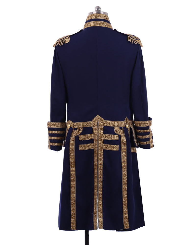 Mens 18th Century Tuxedo Royal Military Costume Colonial Jacket ...