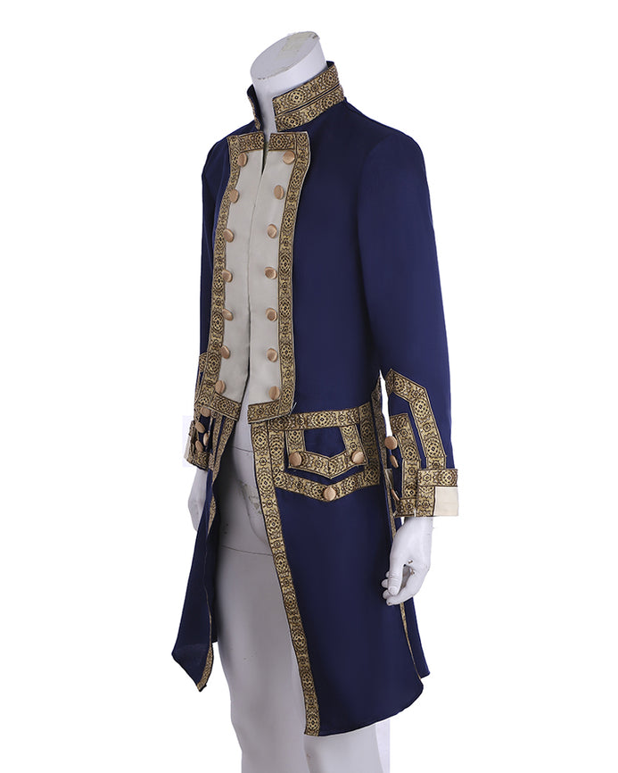 Mens 18th Century Tuxedo Royal Military Costume Colonial Jacket ...