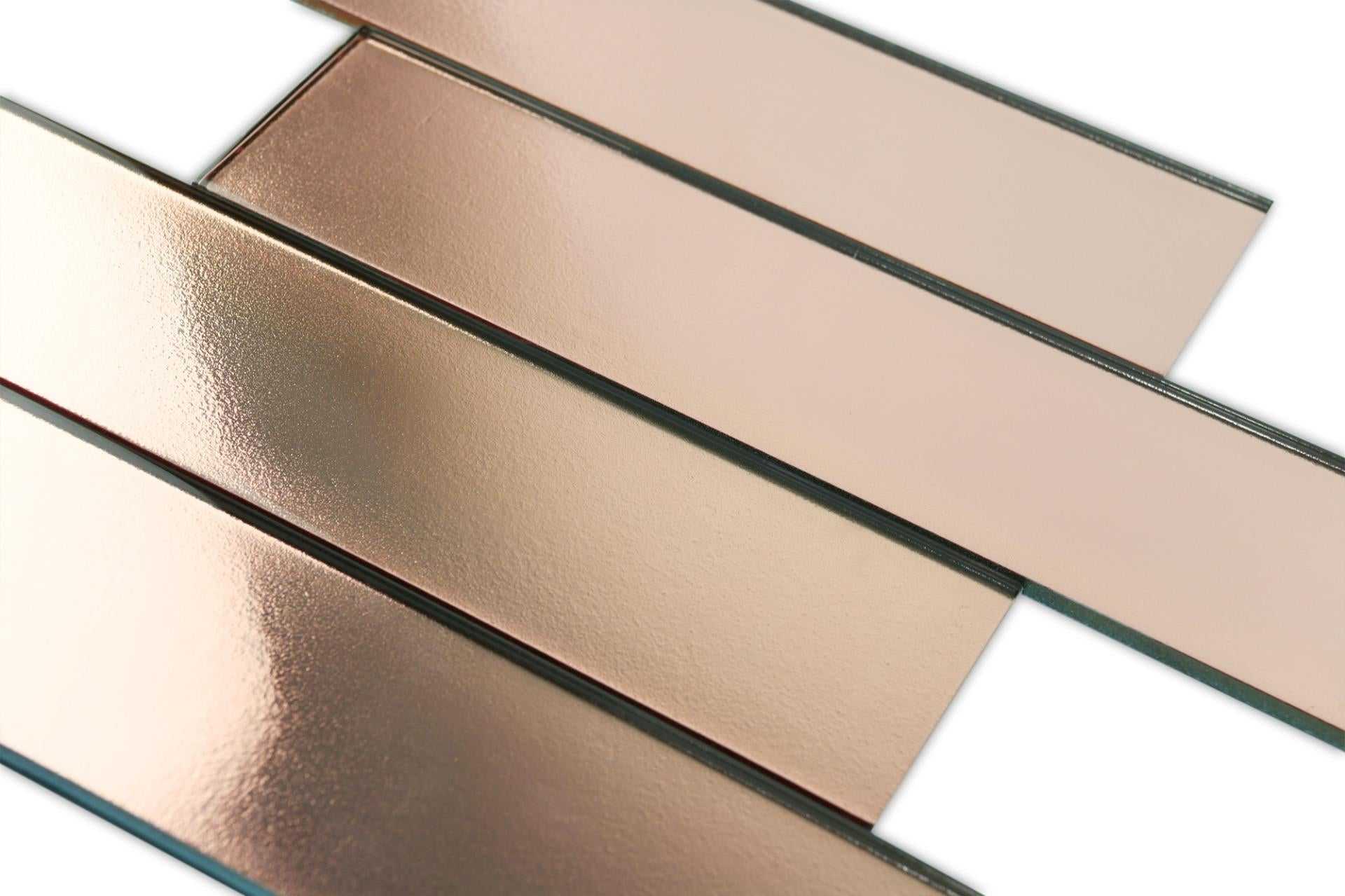 Copper Glass Subway Tile 75x300mm Mt0196 Grand Taps