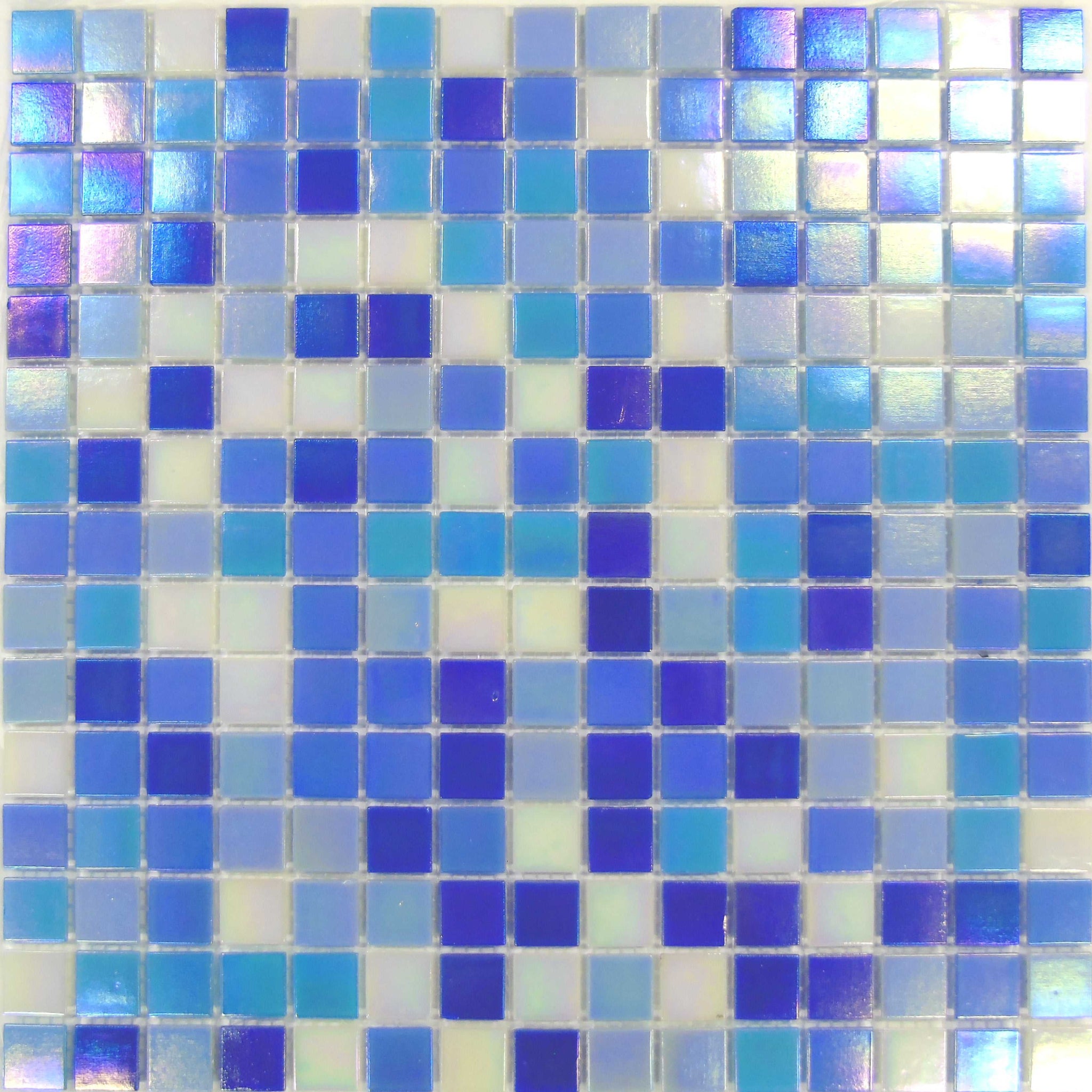 blue mosaic tile