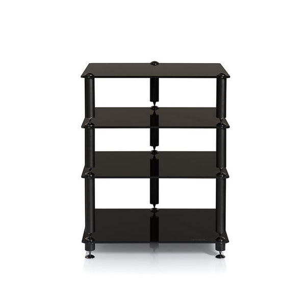 4 Shelf Rack HiFi Stand 550mm Wide Black SA501B